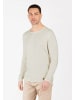 KEY LARGO Rundhals Langarmshirt für Herren in beige