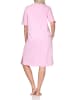 NORMANN Kurzarm Nachthemd edle Optik Übergrößen in rosa