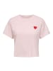 ONLY T-Shirt 1er Pack in Rosa