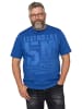 Men Plus Kurzarm T-Shirt in azurblau