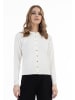 faina Damen Cardigan in Wollweiss