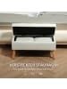 HOMCOM Sitzbank in Weiß 80L x 35B x 42H cm