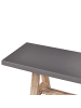 Beliani Gartenbank TONNARE in Grau/Braun - (W) 200 x (H) 45 x (L) 40 cm
