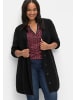 sheego Longstrickjacke in schwarz