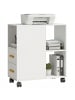 HOMCOM Druckerständer in Weiß 60L x 30B x 65H cm