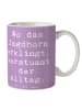 Mr. & Mrs. Panda Tasse Spruch Jagdhorn Melodie mit Spruch in Lavendeltraum