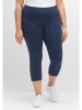 sheego Leggings in indigo meliert