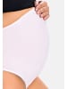 Teyli Umstandsslip aus Baumwolle mit hoher Taille Iris in weiß