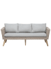 Beliani 4-tlg Sitzgruppe VITTORIA in /Grau/Beige