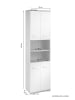 byLiving Bad-Hochschrank NEBRASKA in Sonoma Eiche (Eiche-Optik) - B 50, H 192, T 31,5 cm
