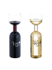 relaxdays Weinflasche Glas in Transparent - 750 ml