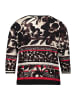 Betty Barclay Casual-Shirt mit Tunnelzug in Schwarz/Rot