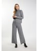 DreiMaster Damen Strickpullover in Grau Melange