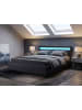 Beliani Doppelbett ARMELLE in Schwarz - (W) 188 x (H) 83 x (L) 216 cm