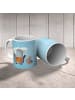 Mr. & Mrs. Panda Kindertasse Pinguin & Maus Wanderer ohne Spruch in Eisblau