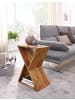 KADIMA DESIGN Beistelltisch X-Form 43x60x30 cm Sheesham Massivholz Anstelltisch,