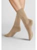 Hudson Socken Relax Cotton druckfreier Bund in Beigemel.