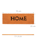 relaxdays Fußmatte Home in Orange - (B)75 x (T)25 cm