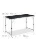 relaxdays Campingtisch in Silber/Grau - (B)80 x (T)60 cm