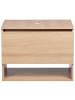 Beliani Waschbeckenunterschrank NATAL in Braun - (W) 60 x (H) 47 x (L) 39 cm