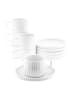 Almina Borneo Mokkatassen 100 ml - 12-teiliges Set aus hochwertigem in Weiß