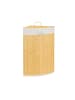relaxdays 3 x Eckwäschekorb in Creme - (B)49,5 x (H)65 x (T)37 cm