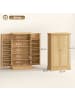HOMCOM Küchenschrank-60L x 30B x 104H cm-Naturholz