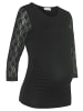 neun 9 monate Umstandsshirt in schwarz