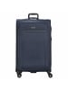D&N Travel Line 9704 - 4-Rollen-Trolley L 78 cm erw. (dark red) in dark blue