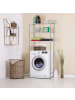 relaxdays Waschmaschinenregal in Silber - (B)67 x (H)162,5 x (T)30 cm