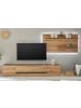 Furn.Design Wohnwand Evoke Eiche, grau, Wohnkombination Set 2-teilig 300 cm