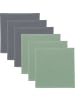 Erwin Müller Baumwolle Spültuch 2-farbig 6er-Pack in grau/jade