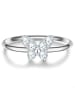 Glanzstücke München Ring Schmetterling aus Sterling Silber mit Zirkonia in silber