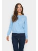 SAINT TROPEZ Strickjacke ValentinaSZ Gerade Passform in Airy Blue