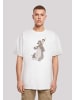 F4NT4STIC Heavy Oversize T-Shirt Disney Dschungelbuch Mogli und Balu in weiß