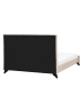 Beliani Doppelbett AMBASSADOR in Beige/Schwarz - (W) 152 x (H) 106 x (L) 216 cm