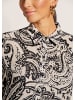 MADELEINE Elegante Printbluse mit grafischem Muster in berber / schwarz