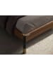 Angel Cerdá Bett 7169 in Dunkelgrau / Walnuss – (B)170 x (H)215 x (T)112 cm