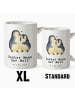Mr. & Mrs. Panda Tasse Pinguin Bester Mann der Welt mit Spruch in Weiß