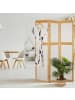 relaxdays Paravent in Natur/ Weiß - (B)135,5 x (H)168 cm