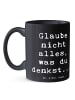 Mr. & Mrs. Panda Mug Spruch Selbstvertrauen und Klarheit mit Spruch in Schwarz