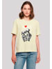 F4NT4STIC Everyday Tee Love is all you need in softyellow