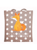 Mr. & Mrs. Panda Shopping Tasche Einhorn Fuchs mit Spruch in Braun Pastell