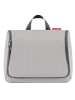 Reisenthel cosmetics toiletbag XL - Kulturbeutel 28 cm (twist navy) in herringbone grey