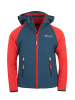 Trollkids Softshell Jacke Zip Off "Rondane" in Hellrot / Blau