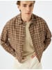 KOTON Shirt in Braun Karomuster