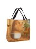 Mr. & Mrs. Panda Schultertasche Igel Wein Design ohne Spruch in Weiß