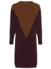 Laura Scott Strickkleid in bordeaux-braun