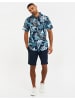 Threadbare Hawaiihemd THBTropical in blau-schwarz