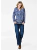 GOLDNER Kurzgröße:  Elegantes Blusenshirt, Paisley-Design in blau / gemustert